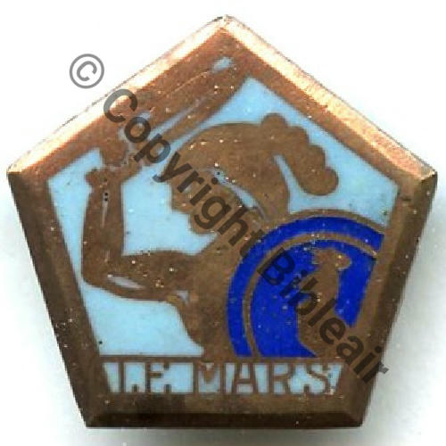 MARS  TORPILLEUR LE.MARS  A.AUGIS LYON 1Li  Bol recolle.. Dos lisse irreg Sc.STELLA 19Eur02.12 