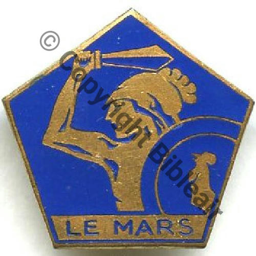 MARS  TORPILLEUR LE.MARS  AB.P Dep Bol poinconne pastille Rennes Dos lisse irreg Sc.STELLA 29Eur02.12 