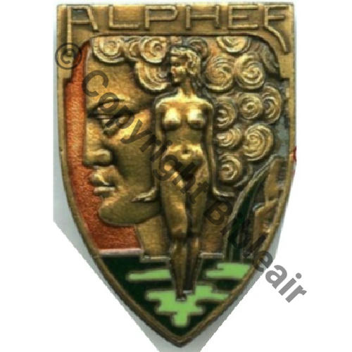 ALPHEE  TRANSPORT PERS ALPHEE 1948.57  A.AUGIS ST BARTH LYON 3Lignes Bol fentre allonge Dos granuleux Src.STELLA 14Eur04.12
