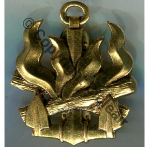 BREVET ASSISTANT DE FOYERS 1963  SM puis Dr 55x48mm Laiton Estampe Attach PINS Src.L.DANJOU 