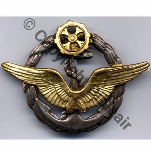 BREVET PILOTE DIRIGEABLE AERONAVALE  SM 2Anneaux Dos lisse Embouti Src.entame 230EurInv 