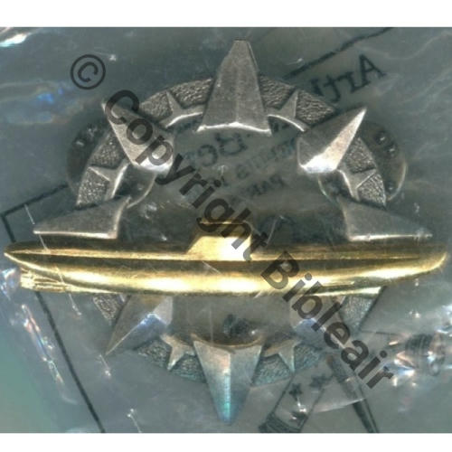 CERTIFICAT SOUS-MARINIER ELEMENTAIRE 1974  DrP Sachet Pichard Balme Arthus Bertrand... 2Attach PINS Dos grenu Src.L.DANJOU 