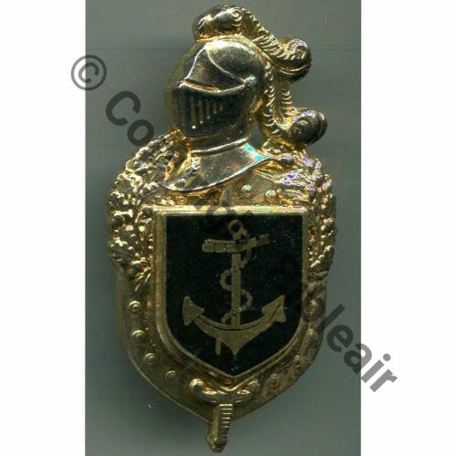 GENDARMERIE MARITIME poitrine ancre 1e rmodele 1973 G2375  DrP sur plateau commun H696  AB marque R.LOUIS del  ANCRE PETITE ALESEE Src.L.DANJOU 
