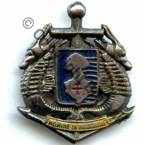 1eRgt FUSILIERS MARINS  INDO Fab LOC SM Dos lisse irreg Bol Src.STELLA 198EurInv