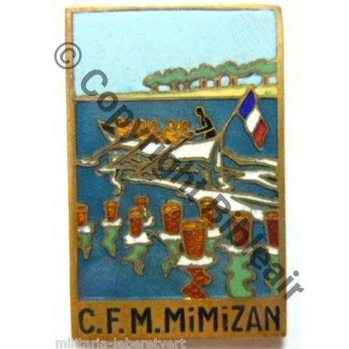 CENTRE FORMATION MARINE MIMIZAN  EDET PARIS Bol Dos lisse irreg Sc.leberetvert PV50Eur 