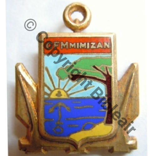 CENTRE FORMATION MARINE MIMIZAN  Type 2  A.AUGIS ST.BARTH LYON  Bol allonge Dos irreg Embouti Sc.leberetvert PV50Eur 