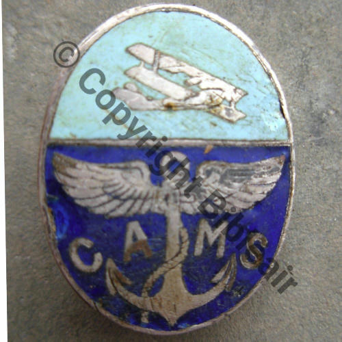 CHANTIER AERO MARITIME DE LA SEINE HYDRAVIONS  LE MEDAILLER SM Bol grave en relief LE MEDAILLER PARIS Dos lisse irreg Src.jurat55 25Eur01.19 
