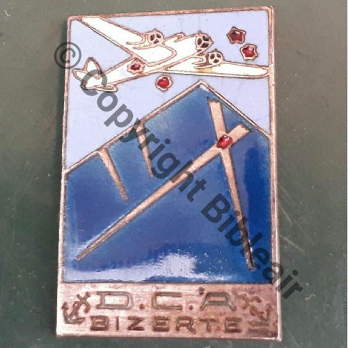DCA MARINE BIZERTE  AB.SM Bol poinconne Dos lisse Src.croixguerre1418 28Eur01.20 
