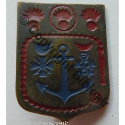 ECOLE FUSILLIERS MARINS  1er Modele circa1930 20x15mm  SM  Bol Dos lisse irreg   Src.leberetvert 700EurInv 