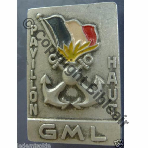 GENDARMERIE MARITIME LEGERE PAVILLON HAUT  A.AUGIS LYON ST.BARTH 2Li 2Griffes Dos Grenu Src.ledemisolde PV300Eur 
