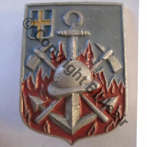 MARINS POMPIERS TOULON  A.AUGIS LYON ST.BARTH 2Li Alu Peint 2Griffes Dos granuleux Src.zephyr122012 23Eur11.12 