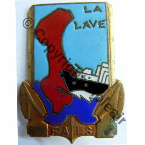 AMPHIBIE FAIS FLOTILLE AMPHIBIE INDO SUD LA.LAVE  SM (COURTOIS) Bol octogonal Dos lisse irreg Src.leberetvert 60EurInv 