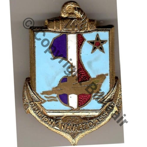 DIVISION NAVALE ASSAULT No4 COURTOIS Bol octog Dos lisse irreg Embouti Sc.mian04nou PV170Eur 