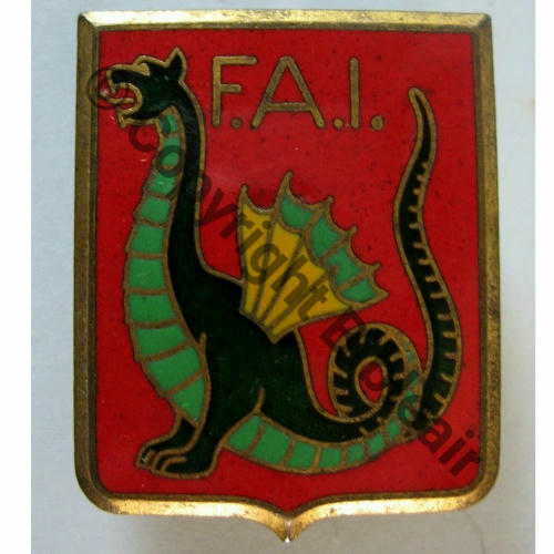 FAI FORCE AMPHIBIE INTERVENTION  LR PARIS Bol Dos irreg 34x27mm Src.lacolo 96EurInv