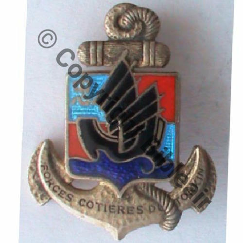 FORCES COTIERES TONKIN ARGENT  DrPNOM H307 Src.sahariens50 55EurInv 