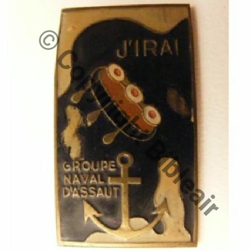 GROUPE NAVAL D.ASSAUT de la CORSE   GRAZZIANI SM Eping soudee refaite Dos lisse irreg Src.vieillarde 671Eur09.15