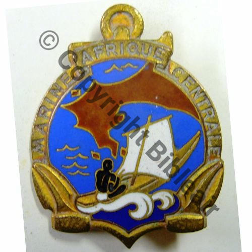 MARINE AFRIQUE CENTRALE  COURTOIS Guilloche Embouti leger Bol octog pastille COURTOIS PARIS Src.antic-chauvigny 21Eur04.15