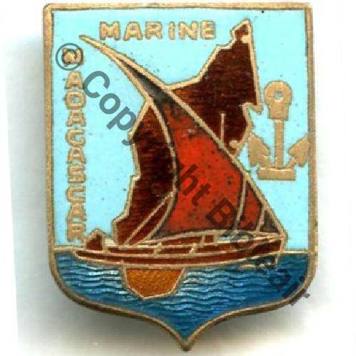 MARINE MADAGASCAR  AB SM Bol Poinconne Dos lisse Sc.STELLA 26Eur02.12