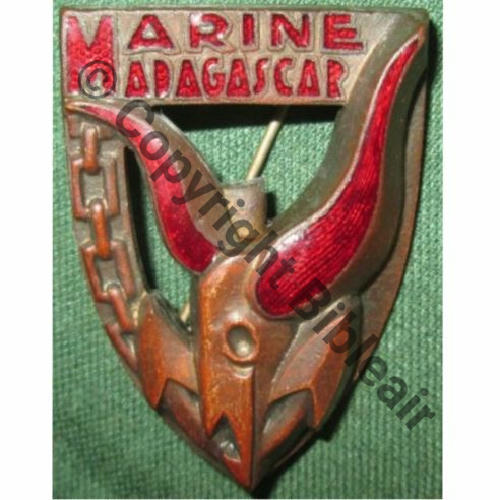 MARINE MADAGASCAR  AB.P Eping bascule Dos lisse Embouti  Src.wizernois PV29Eur
