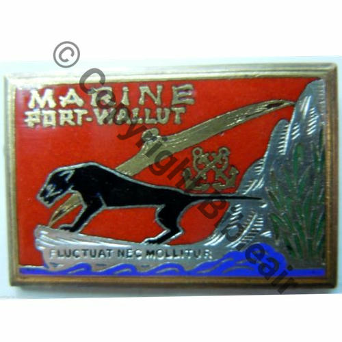 MARINE TONKIN  PORT WALLUT  DrPNOM Dep Bol Dos lisse irreg 26x36mm Src.leberetvert 24EurInv 