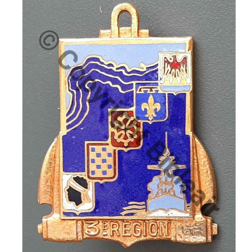 REGION  3e REGION MARITIME  SM (COURTOIS) Bol octog Dos lisse  Src.leberetvert 10Eur11.12 