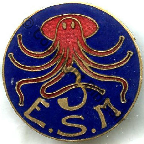 SOUS MARIN 3e ESCADRILLE AB SM Bol Poinconne Dos lisse strie Sc.STELLA 40Eur02.12 