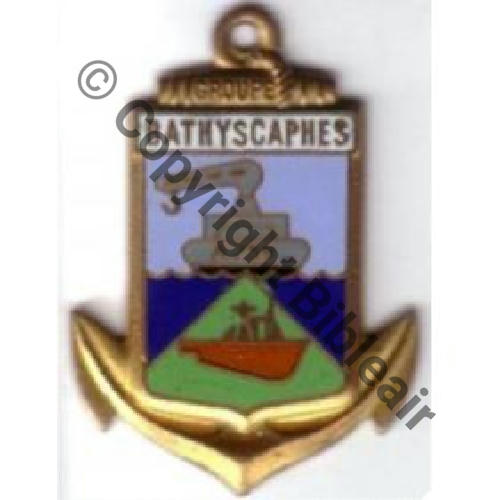 SOUS MARIN Groupe BATHYSCAPHES  COURTOIS.. Dos lisse Sc.tricoraye