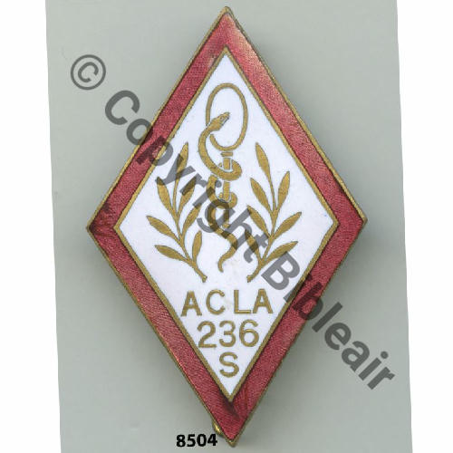 ACLA  236e AMBULANCE CHIRURGIC LOURDE ARMEE  SPECIALISEE  MOURGEON Src.grandspins PV480Eur 