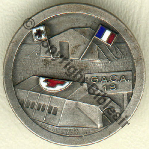 GACA  Grp AMBULANCES CORPS ARMEE No18  FRAISSE DEMEY SM Bol fenetre pastille F.D Rue temple Dos lisse irreg Sc.grandsspins13 PV60Eur 