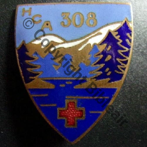 HCA.308 HOPITAL COMPLEMENTAIRE ARMEE  A.AUGIS ST.BARTH LYON 3Lignes Bol allonge Granuleux Src.patarcadius PV140Eur 