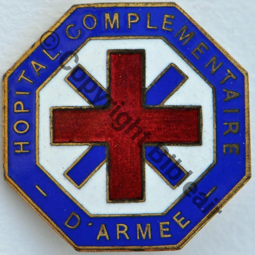 HCA.308 HOPITAL COMPLEMENTAIRE ARMEE ST.ANDRE.CERNAY DUSEAUX SM Bol fenetre pastille DUSEAUX Pastourelles Dos lisse irreg Src.mdt.collections 220EurInv