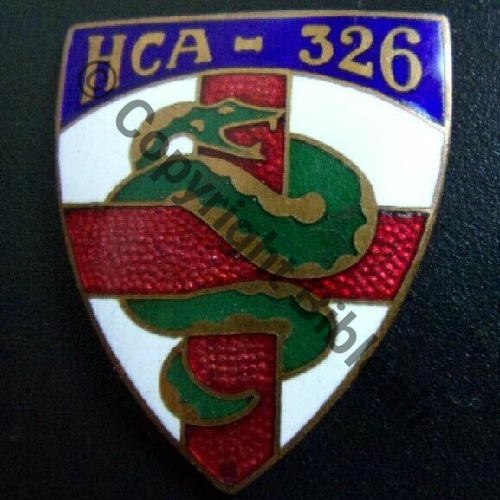 HCA.326  HOPITAL COMPLEMENTAIRE ARMEE  LYON  A.AUGIS ST.BARTH LYON 3Lig Dos grenu Src.patarcadius 250EurInv 