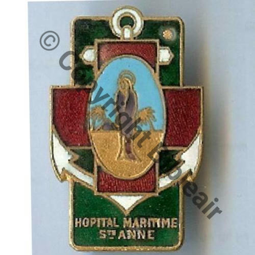 HM  HOPITAL MARITIME STE ANNE TOULON  DrPBer Dep Bol pince Dos lisse Src.dixmude8 PV50Eur 