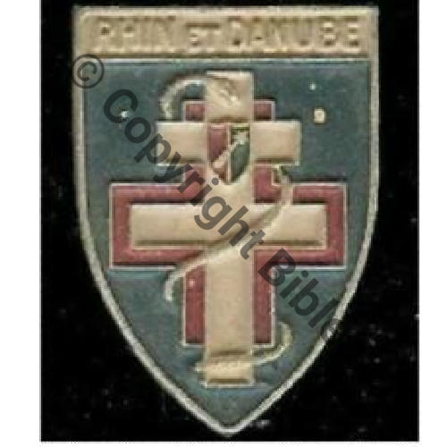 SANATORIUM RHIN DANUBE LIBE  Alu peint  A.AUGIS LYON ST BARTH 2Li 2Griffes Granuleux Src.dixmude PV40Eur 