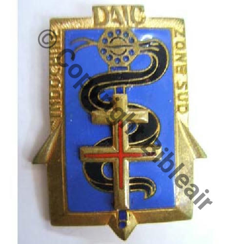 DAIC  Det AUTONOME INFIRMIERS COLONIAUX No.. INDO Sc.leberetvert DrPBER Bol Dos lisse 