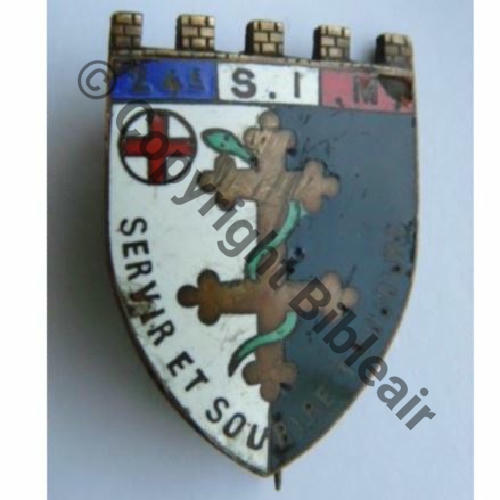 SIM  24eSIM Sect Inf Milit METZ  SM Bol allonge resoude etain Dos lisse Src.valislaeta 100EurInv