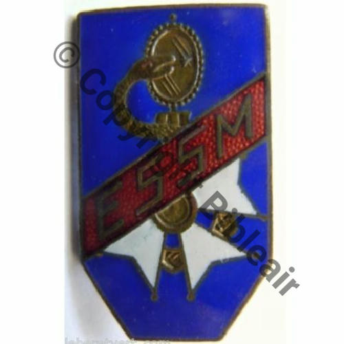 ECOLE SERVICE SANTE MILITAIRE LYON WW2  SM (AUGIS..) Bol allonge Dos lisse irreg Sc.leberetvert MAP100Eur 