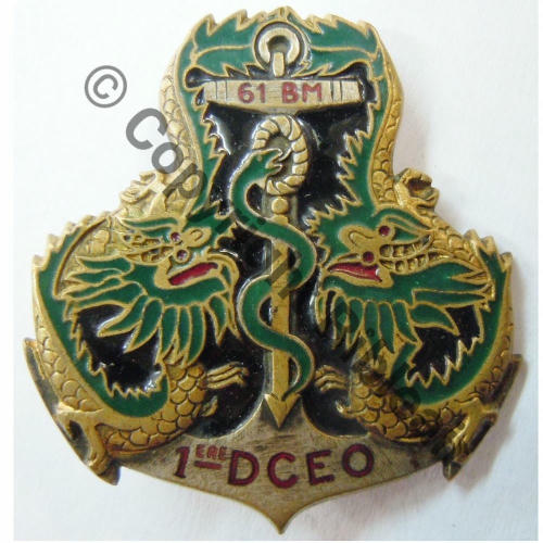 BM  61eBat MEDICAL 1eDCEO  SM (AB) 3pattes Dos irreg Src.leberetvert 250EurInv 