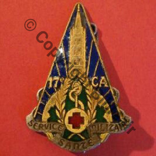 CA 17e CORPS DE SANTE 1939.40  DrPBER Dep Bol Dos lisse Sc.mailan54 MAP38Eur