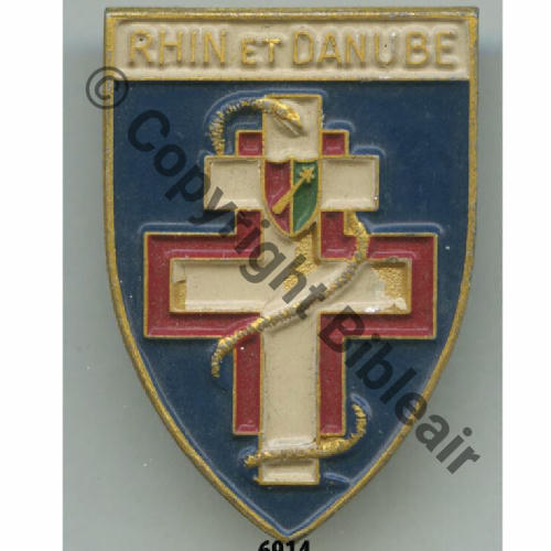 SERVICE SANTE 1944 1er ARMEE   AUGIS PEINT Src.grandspins13 27EurInv 