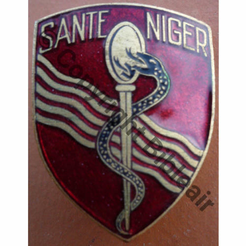 SERVICE SANTE NIGER AB.P Bol poinconne Dos chevrons Src.lectou32 200Eur.Inv