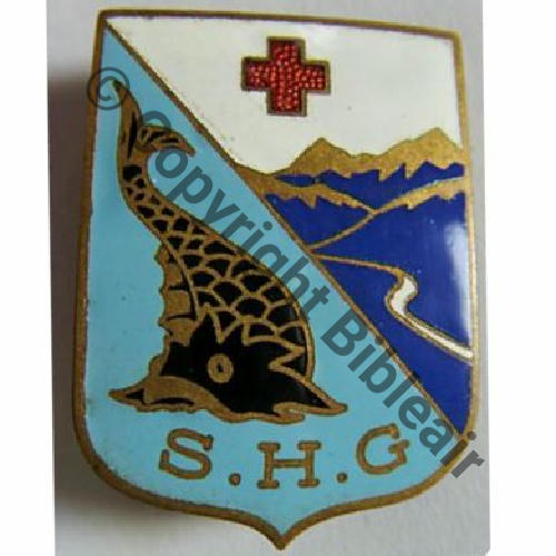 SH  SECT HYGIENE GRENOBLE IN250.. Armee des Alpes  A.AUGIS ST.BARTH LYON 3Li Bol allonge Granuleux Sc.quivivefrance 250EurInv
