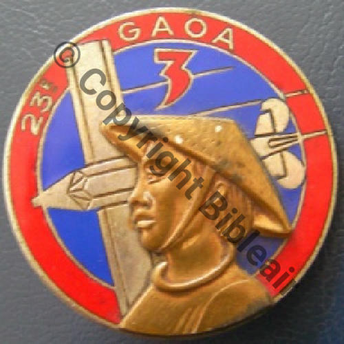 GAOA  23e Gpe Aerien Obs Artill INDO DrPNOM Dep Bol Guilloche vrac Src.paetrocle 56Eur(x2) 