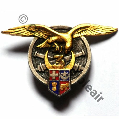 GAOA  3e Gpe Aerien Obs Artill G1483 DrP+DPast.. Guilloche  EMAIL ECU en creux Src.grognardjulien MAP20Eur