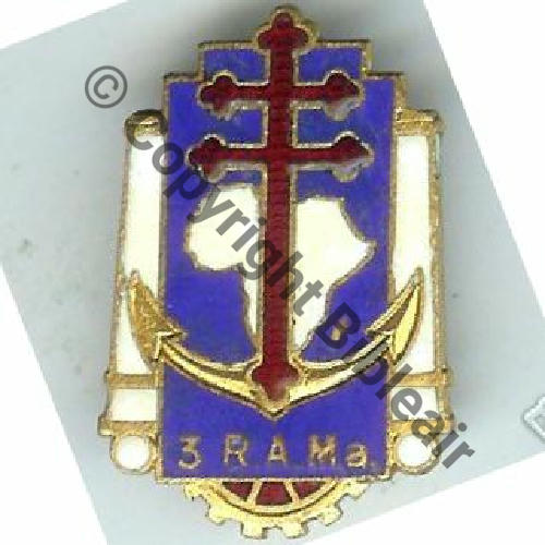RAMa  3eRAMa  SM 2Anneaux Dos lisse grave 1945 VERNON 1984 VERDUN