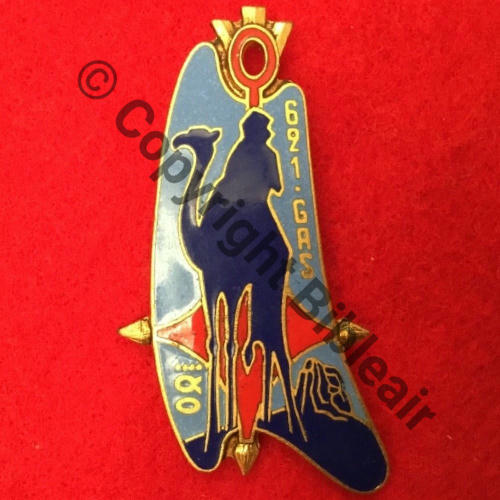 ARTILLERIE  621e Groupe ARMES SPECIALES G1986  DrP Guilloche 2Anneaux Src.sahariens50 42EurInv 