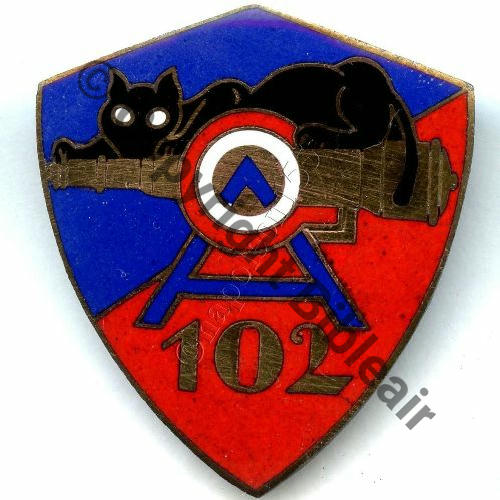 ARTILLERIE 102e GROUPE OBSERVATION ARTILLERIE  KLEIN & KENZER Eping bascule Dos irreg Src.STELLA 44Eur03.15