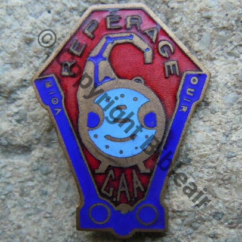 ARTILLERIE GAA REPERAGE ROUGE  SM Bol fenetre Dos lisse irreg Src.lapetitebrocdechacha 179EurInv 