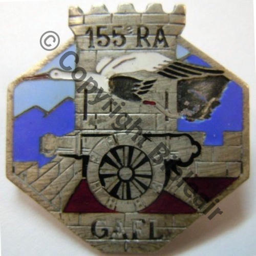RAF 155eRA GAFL AB.P Dep Past Rennes poinconnee Dos lisse irreg Src.leberetvert 140EurInv 