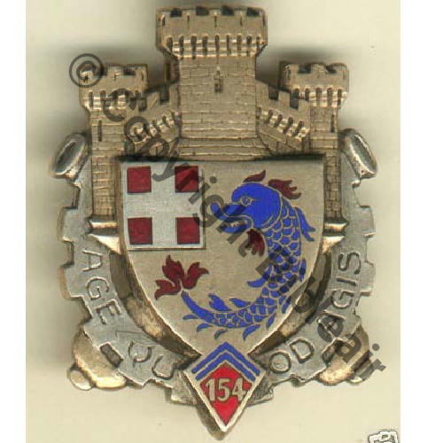 RAP  154e Rgt ARTILLERIE DE POSITION  LIGNE MAGINOTI DrPBER Dep Sc.grandspins MAP70Eur 